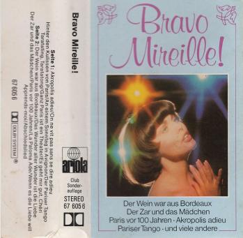 Cassette audio bravo mireille 1977