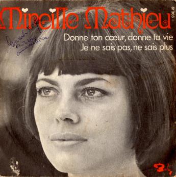 Donne ton coeur donne ta vie juke box 1970