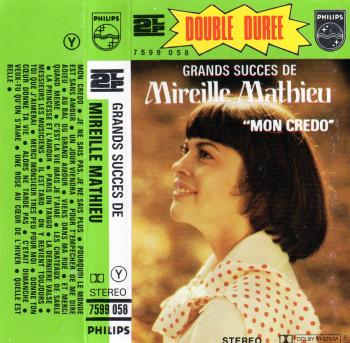 Grands succes de mireille mathieu mon credo cassette audio