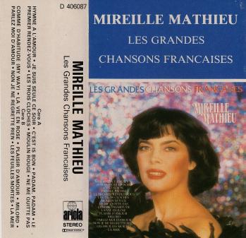 Les grandes chansons francaises cassette audio espagne 1985