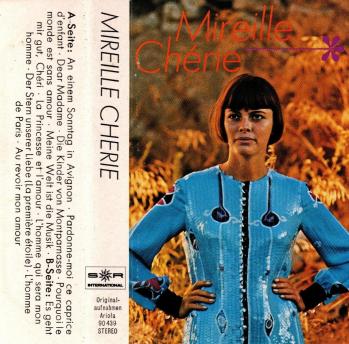 Mireille cherie cassette audio 1970