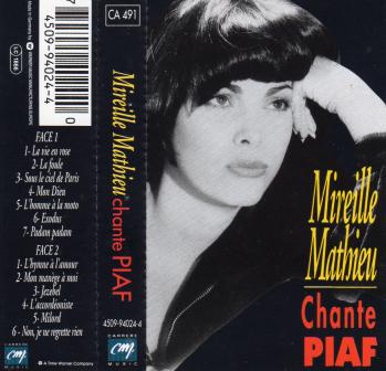 Mireille mathieu chante piaf cassette audio