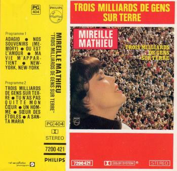 Trois milliards de gens sur terre cassette audio